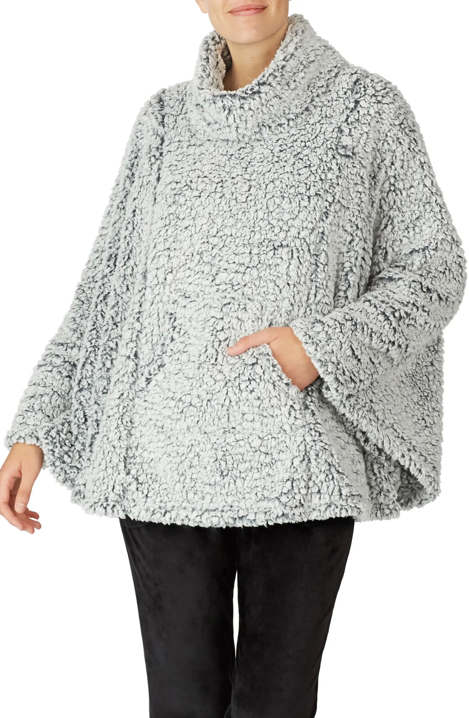 Faux Shearling Poncho | Nordstrom