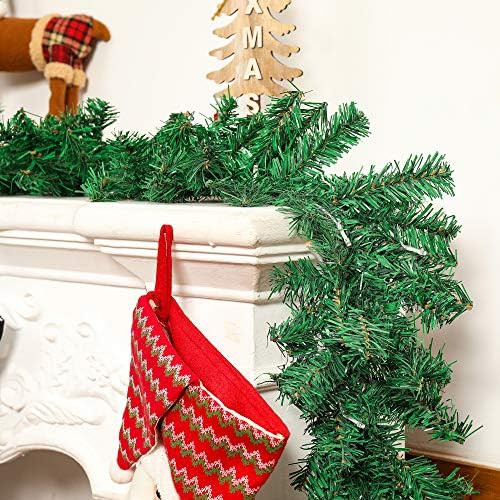 9 Ft Pre-lit Lighted Christmas Garland Decor, Festive Holiday Decoration for Outdoor/Indoor, Gree... | Amazon (US)