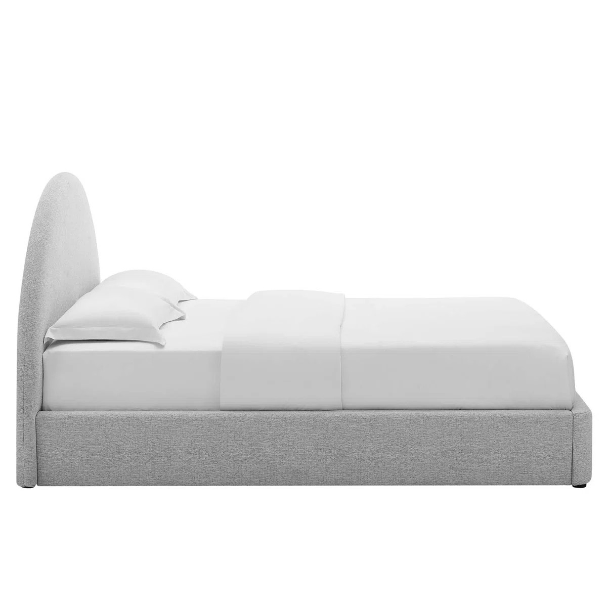 Resort Performance Velvet Arched Round Platform Bed | Wayfair North America