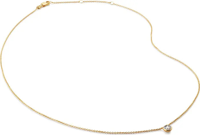 Diamond Solitaire Pendant Necklace | Nordstrom