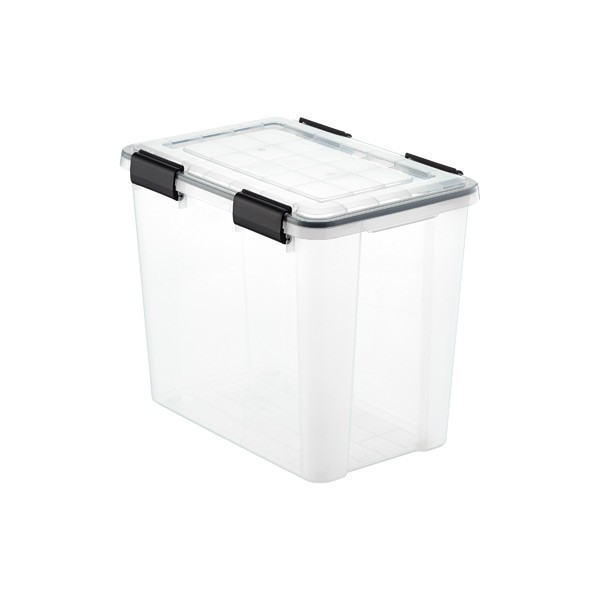 Iris 36 qt. Weathertight Tote Clear | The Container Store