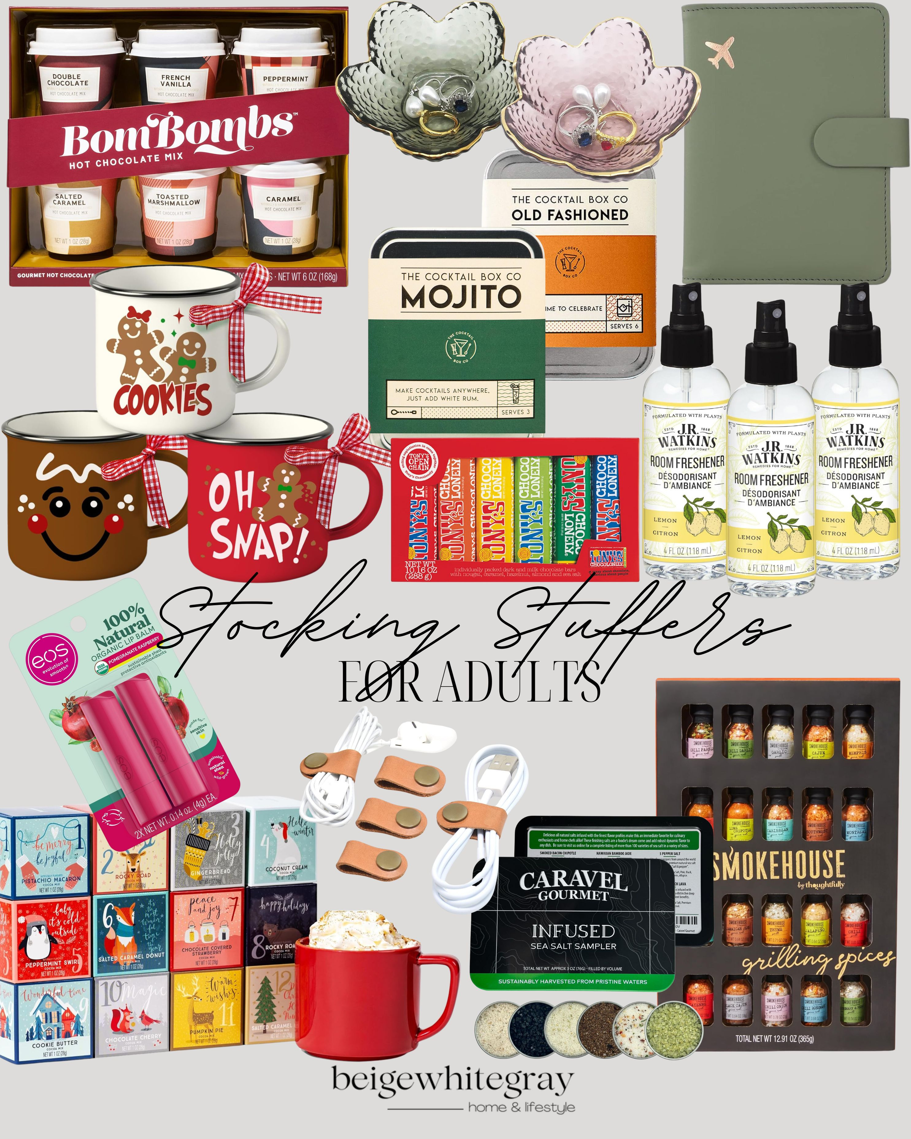 Stocking Stuffers for Adults, all from Amazon!
Amazon Holiday / Amazon Gifts / Beauty Minis / Skincare Essentials / Jewelry Finds / Cozy Socks / Lip Balms / Scented Candles / Hair Accessories / Travel-Sized Perfumes / Face Masks / Bath Bombs / Nail Care Kits / Small Gadgets / Mini Makeup / Hand Creams / Fun Keychains / Portable Chargers / Tea & Coffee Samples / Scrunchies & Hair Clips / Compact Mirrors / Wellness Snacks / Small Notebooks / Essential Oils / Cute Phone Accessories 

 

#LTKGiftGuide #LTKHoliday #LTKHome