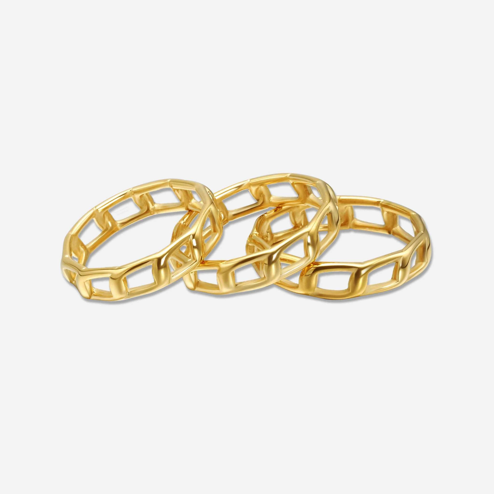 Breckinridge Gold Ring Set | Victoria Emerson