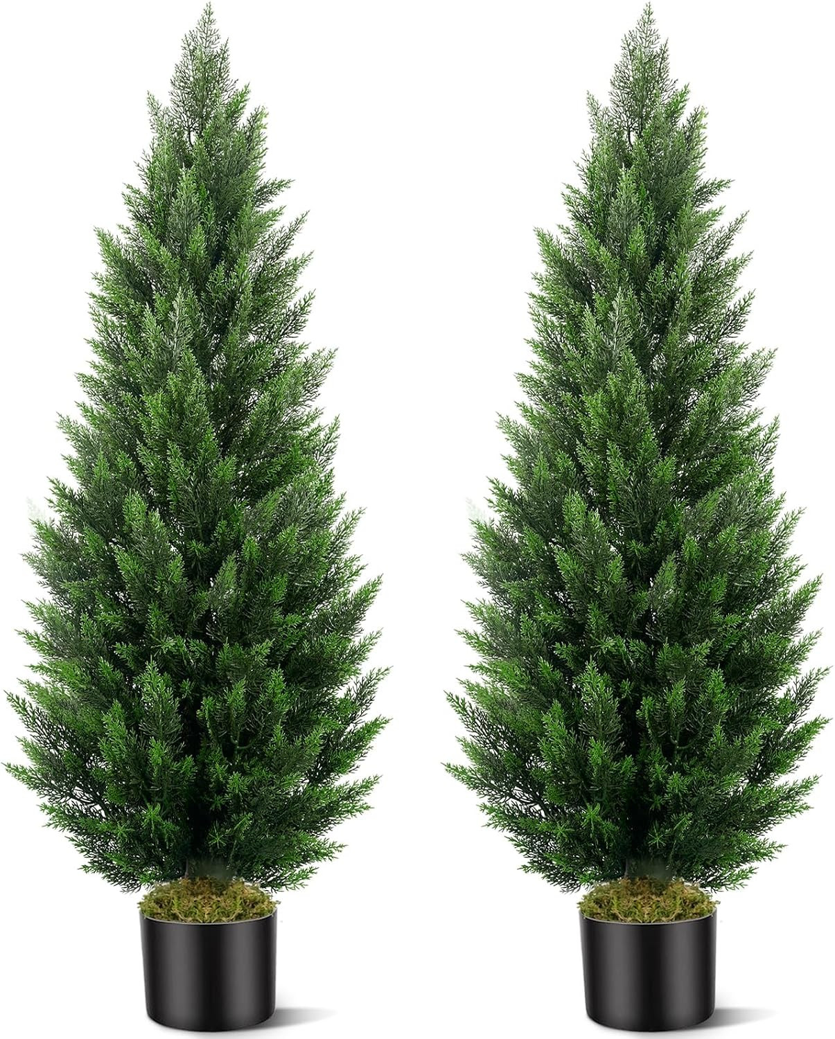 5FT Artificial Cedar Trees Set of 2 for Outdoor Front Porch | Amazon (US)