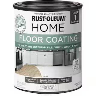 1 qt. Ultra White Interior Floor Base Coating | The Home Depot