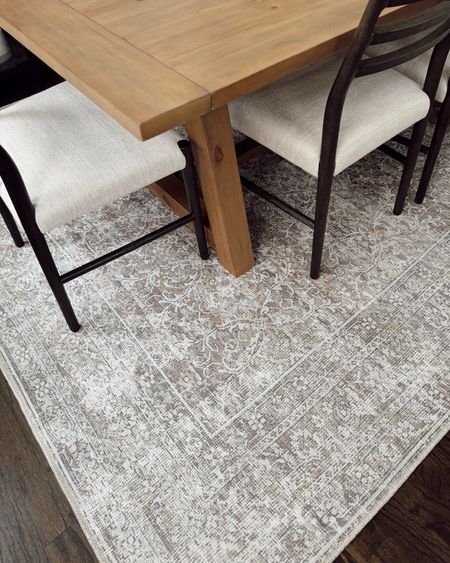 dining room style with me ✨🤗

it’s amazing how much a rug can really change the look and feel of a space completely 🤯 added in this beautiful rug from my friend Jordyn’s @ourpnw_home new rug collection with @suryasocial 🤍  

✨ details here:
+ rug dimensions: 7’10” x 10’2” in my dining room 
+ rug name: Rainier Traditional Washable Rug
+ color: Taupe

it’s absolutely perfect for a neutral and modern classic feel I always strive for! Yay! I’ll have close ups in my stories and linked in my bio 🫶🏼 What do you think of it? #OurPNWHomexSurya #SuryaSpaces 



#LTKhome #LTKfindsunder50 #LTKfindsunder100