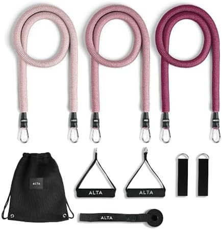 ALTA Resistance Tube Bands for Women - Full Kit Resistance Bands for Working Out with Handles, An... | Amazon (US)