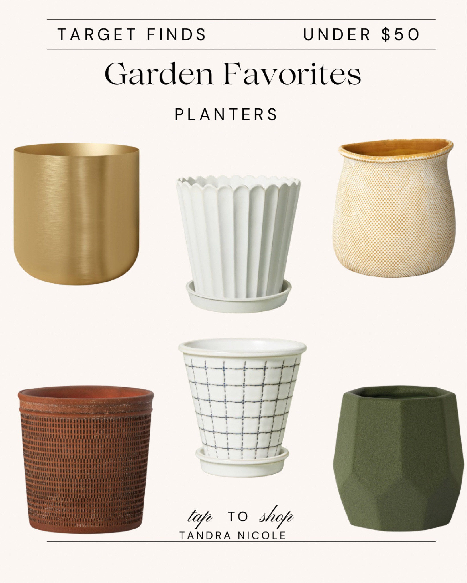 My favorite planters in the spring Target line up!
 Gardening, garden, planter, pots, indoor plants, vases, 

#LTKhome #LTKfindsunder50 #LTKSeasonal