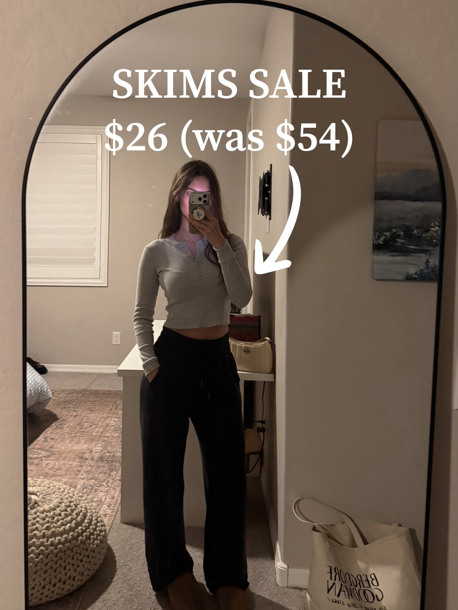 SKIMS sale find 🤍 this long sleeve is only $26 right now (was $54)

#LTKFindsUnder50 #LTKootd #LTKSaleAlert