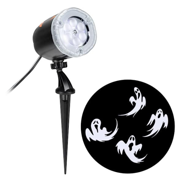 Ghost Halloween Projection Light At Home, White, Plastic | At Home