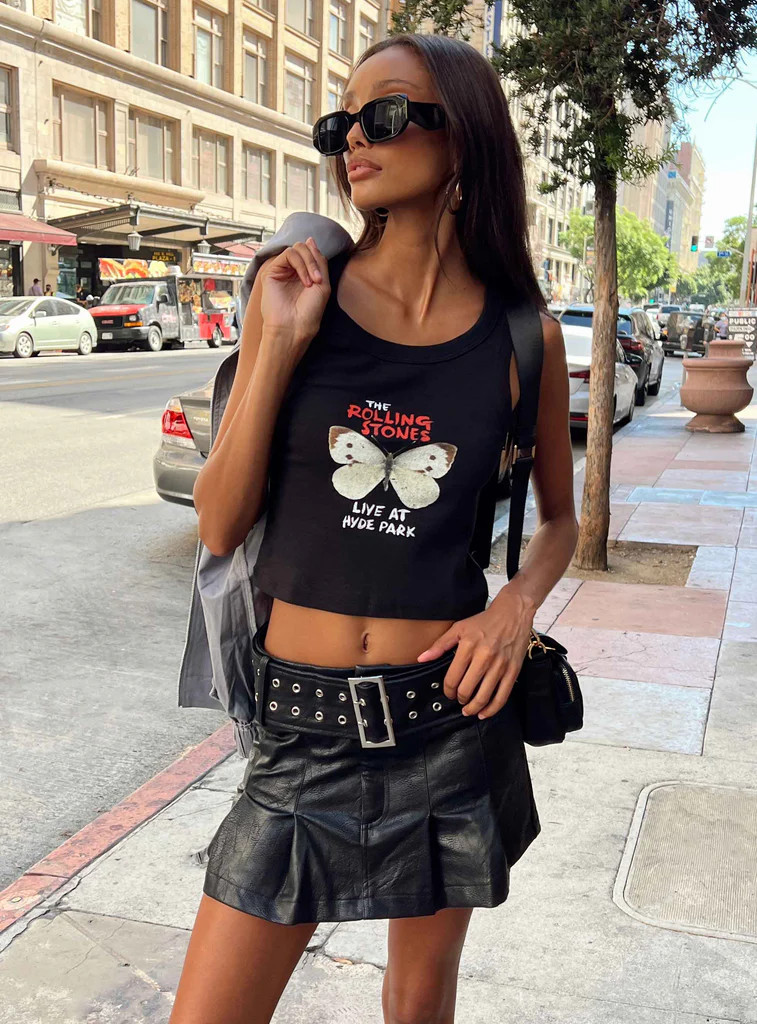 Emporium PU Mini Skirt Black | Princess Polly US