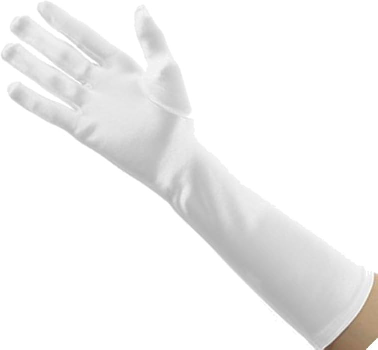Tapp Collections Classic Adult Size Long Opera/Elbow/Wrist Length Satin Gloves (Left and Right Pair) | Amazon (US)