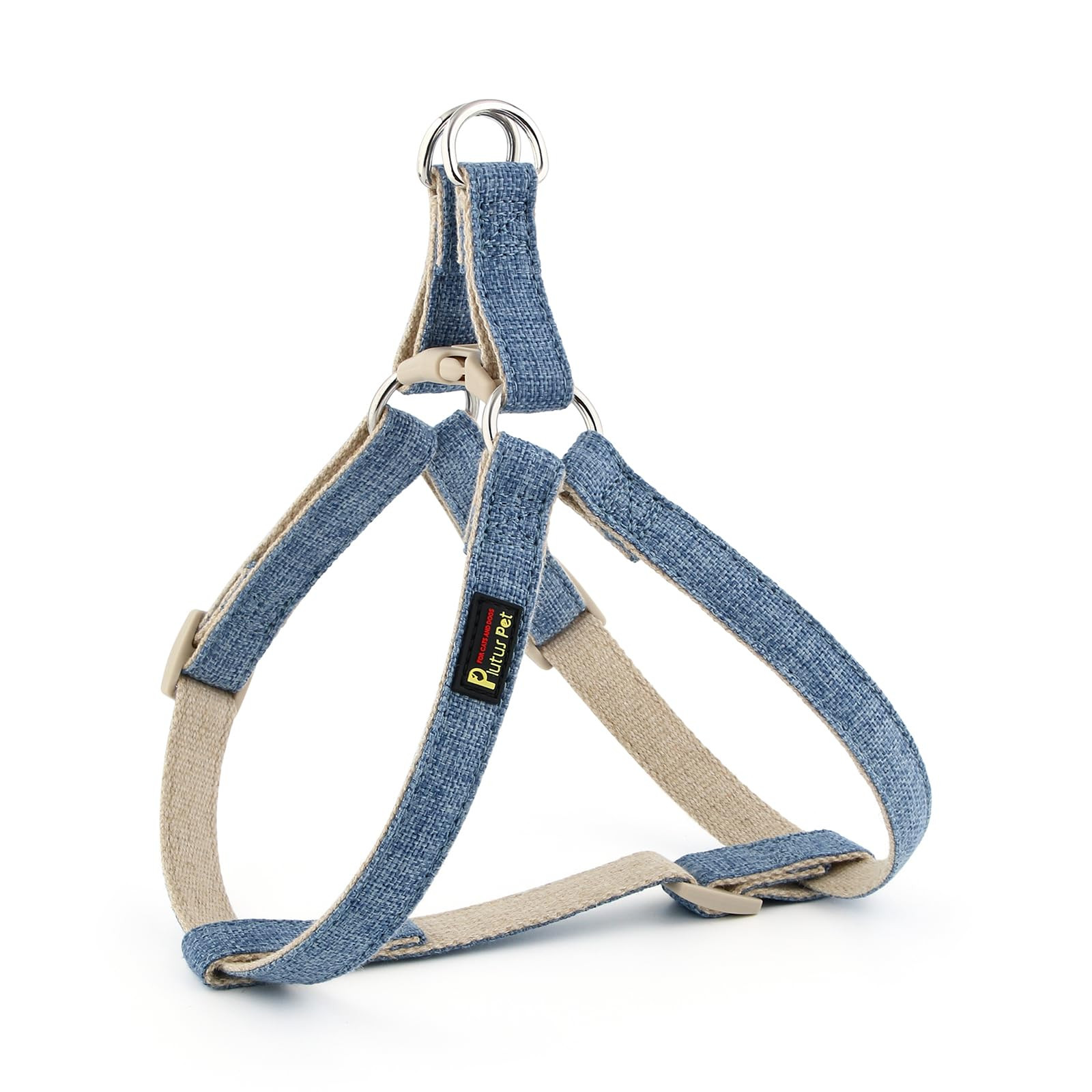 Plutus Pet Cotton Hemp Step in Dog Harness, Sustainable, Lightweight and Escape-Proof, Quick Fit ... | Amazon (US)