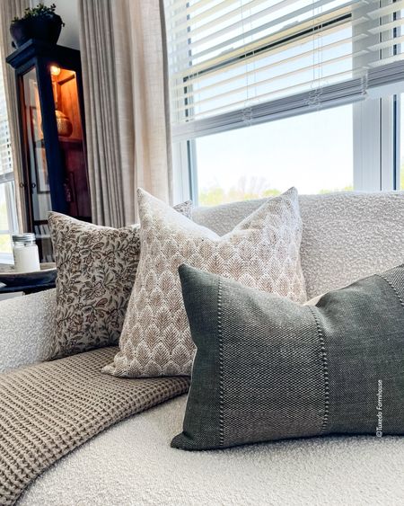 This is the prettiest pillow combo with subtle color but still reads as a neutral  

#LTKSeasonal #LTKHome #LTKStyleTip
