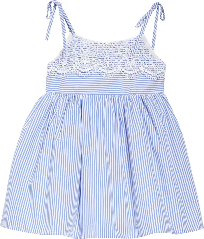 Stripe Cotton & Lace Sundress | Nordstrom