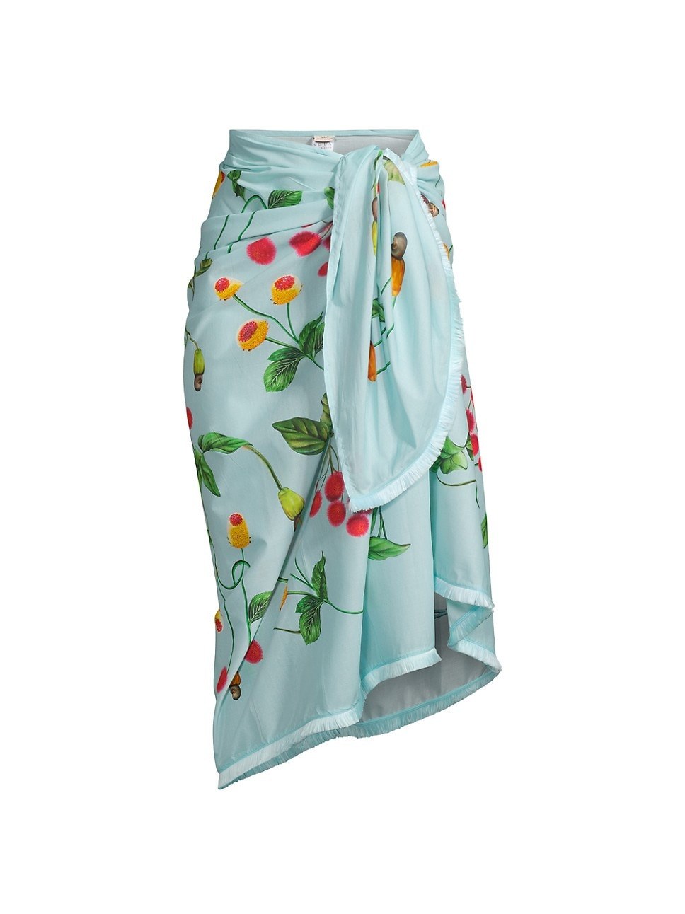 Curandera Floral Cotton Sarong | Saks Fifth Avenue