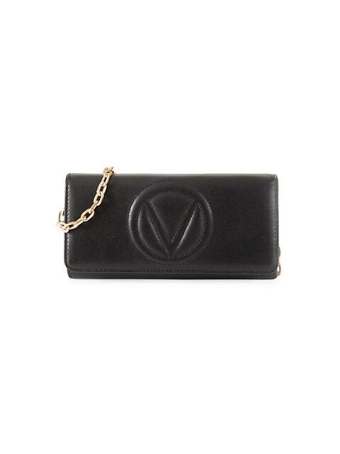 Valentino by Mario Valentino Ajah Dollaro Leather Chain Wallet on SALE | Saks OFF 5TH | Saks Fifth Avenue OFF 5TH