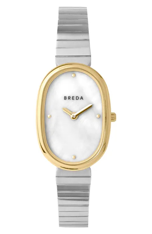 BREDA Jane Bracelet Watch, 23mm in Gold/Silver/Pearl at Nordstrom | Nordstrom