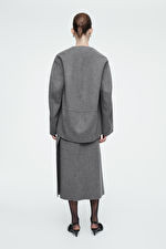 DOUBLE-FACED WOOL BLOUSE | COS UK