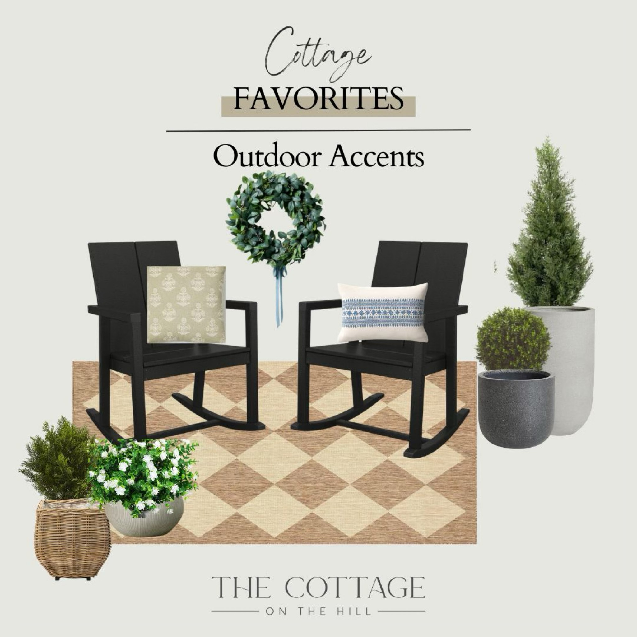 Outdoor accents for your porch. Summer musts for outdoor living. 

#LTKstyletip #LTKhome #LTKSeasonal