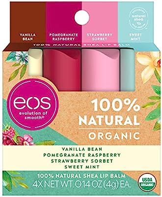 eos USDA Organic Lip Balm - Variety Pack Lip Care to Nourish Dry Lips 100% Natural and Gluten Fre... | Amazon (US)