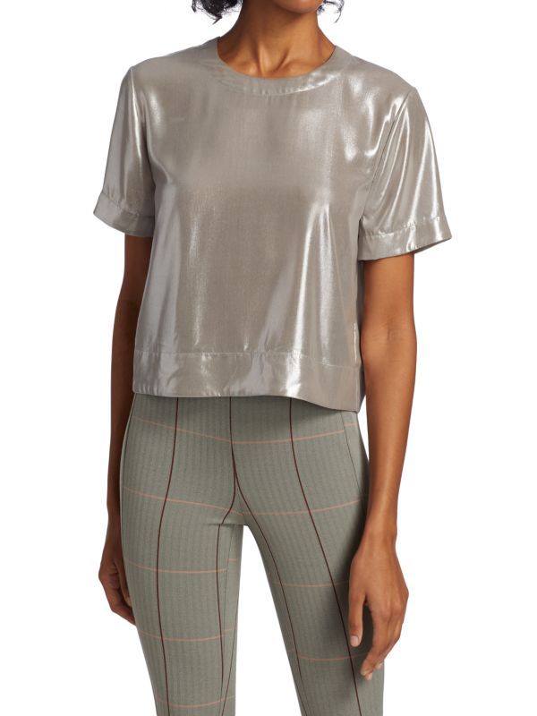 Gia Metallic Crop Top | Saks Fifth Avenue OFF 5TH