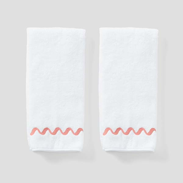 Wave Embroidered Bath Towel | Weezie Towels