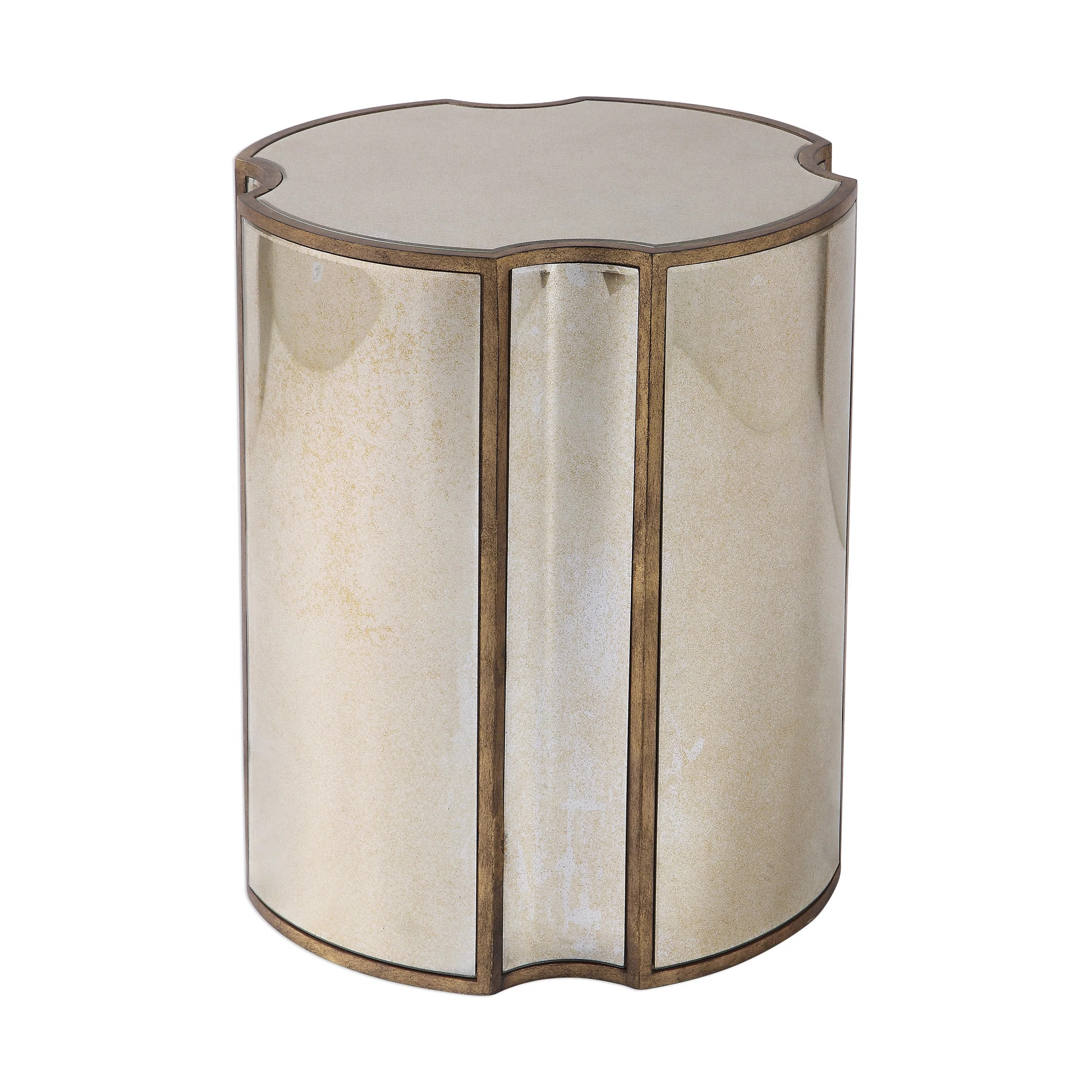Uttermost Harlow Mirrored End Table & Reviews | Perigold | Perigold