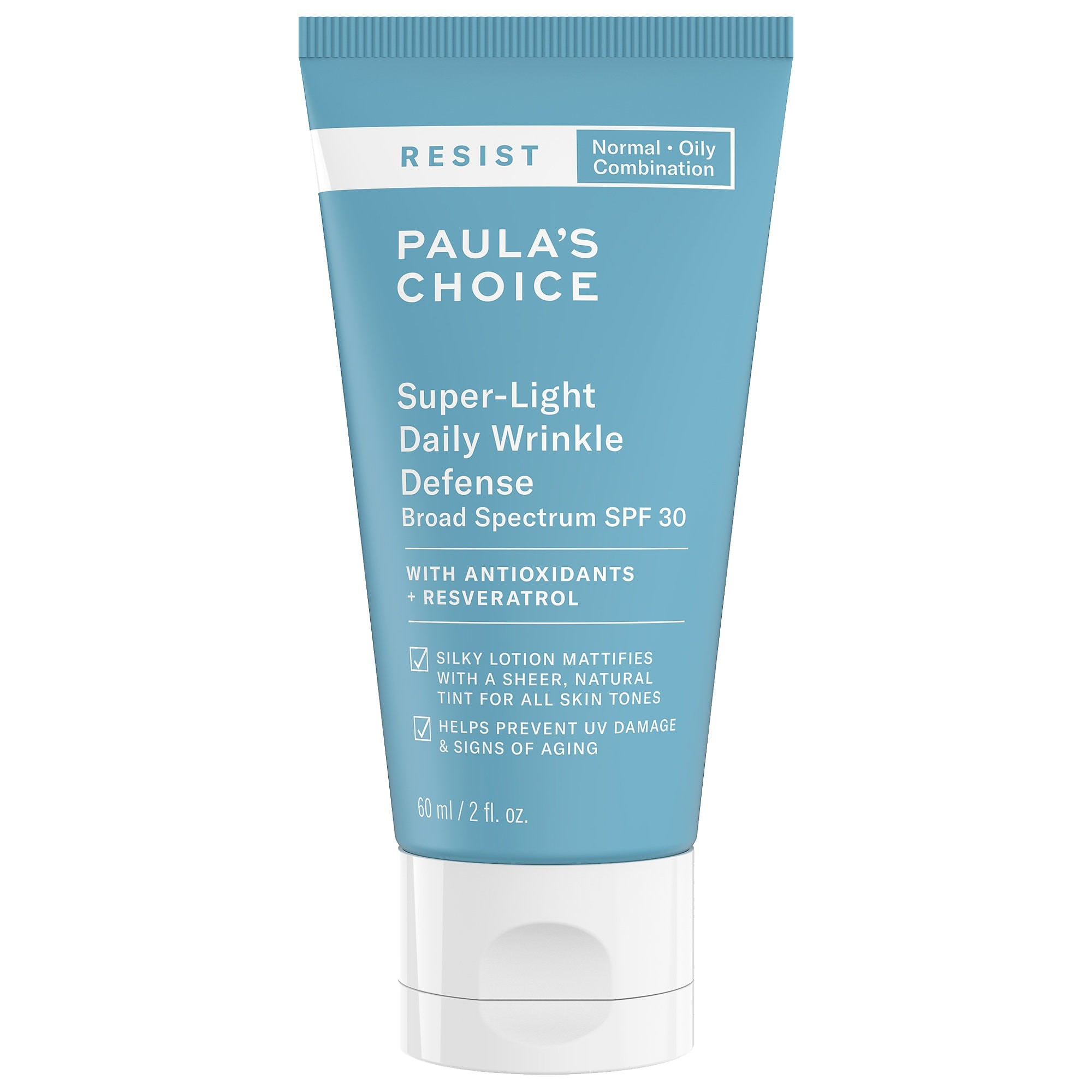 Paula's Choice RESIST Super-Light Daily Wrinkle Defense Face Sunscreen SPF 30 2 oz/ 60 mL | Sephora (US)