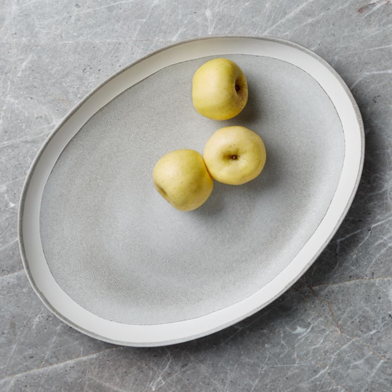 Pedra Artisan Oval Platter + Reviews | Crate and Barrel | Crate & Barrel