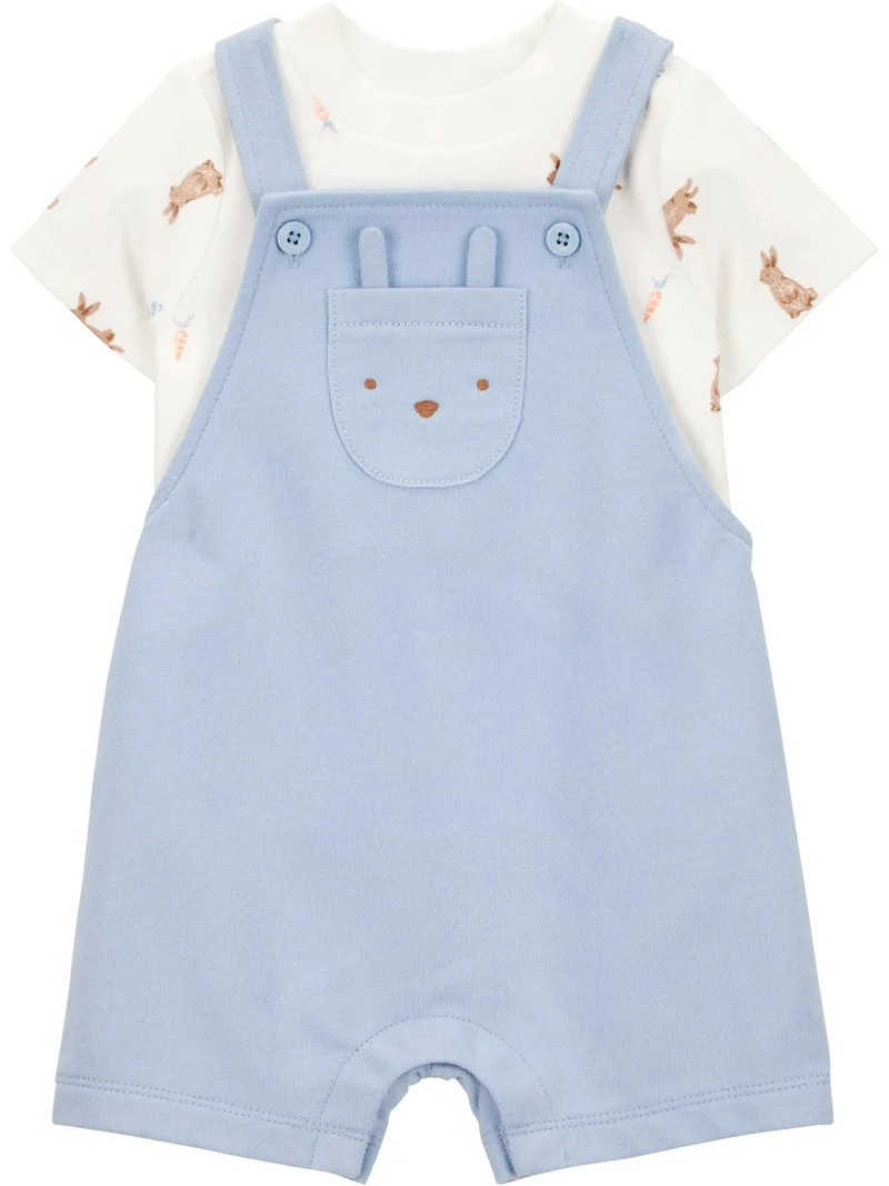 Carter's Child of Mine Baby Boy Easter Overalls Set, 2-Piece, Sizes Newborn-12 Months | Walmart (US)