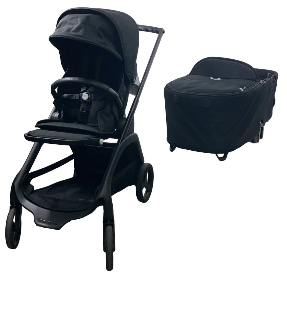 Bugaboo Dragonfly Bassinet and Seat Stroller, Black, Midnight Black, Midnight Black, 2025 | GoodBuy Gear
