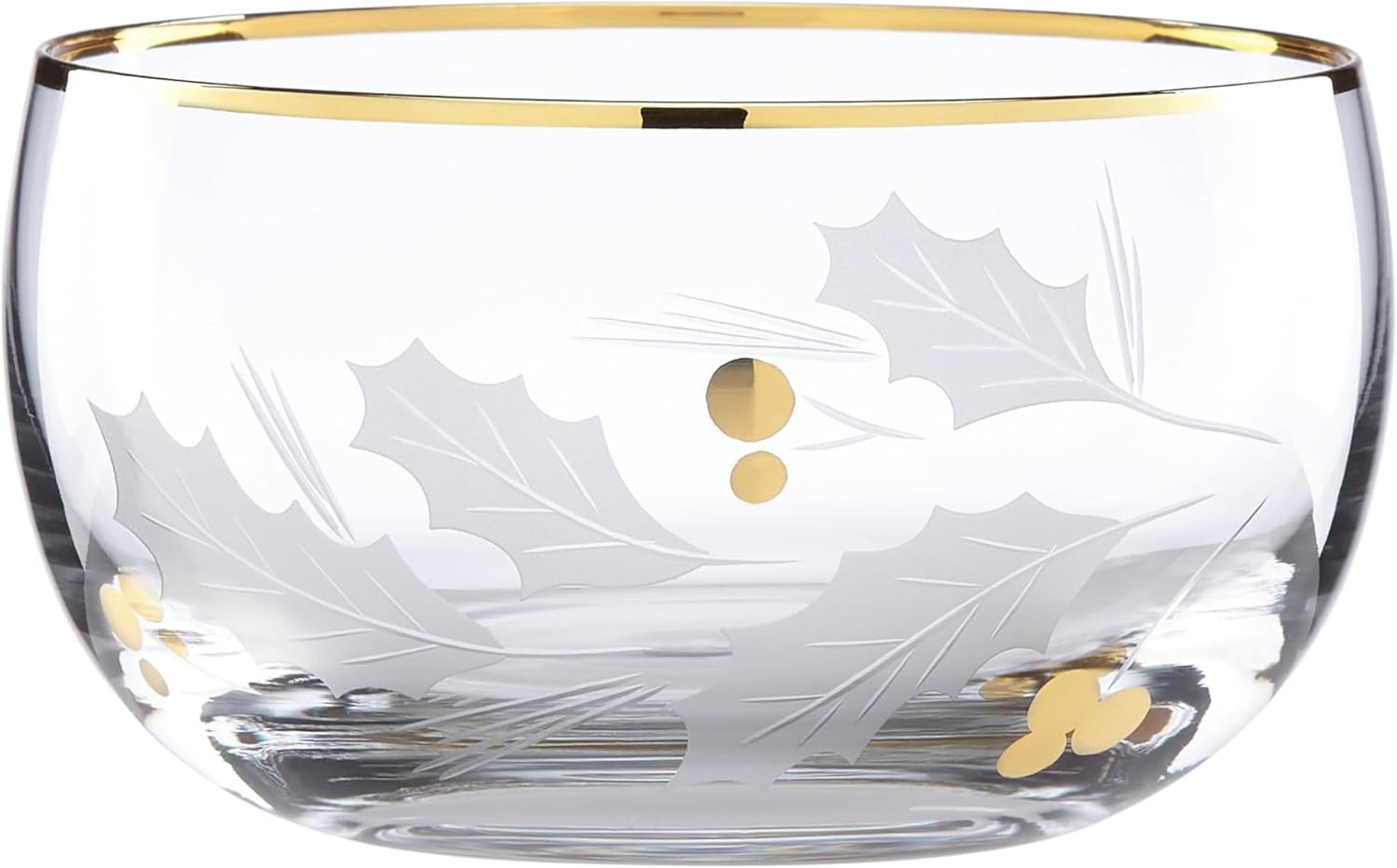 Lenox 886858 Holiday Gold Glass Nut Bowl, Christmas Drinkware Set, Hosting | Amazon (US)