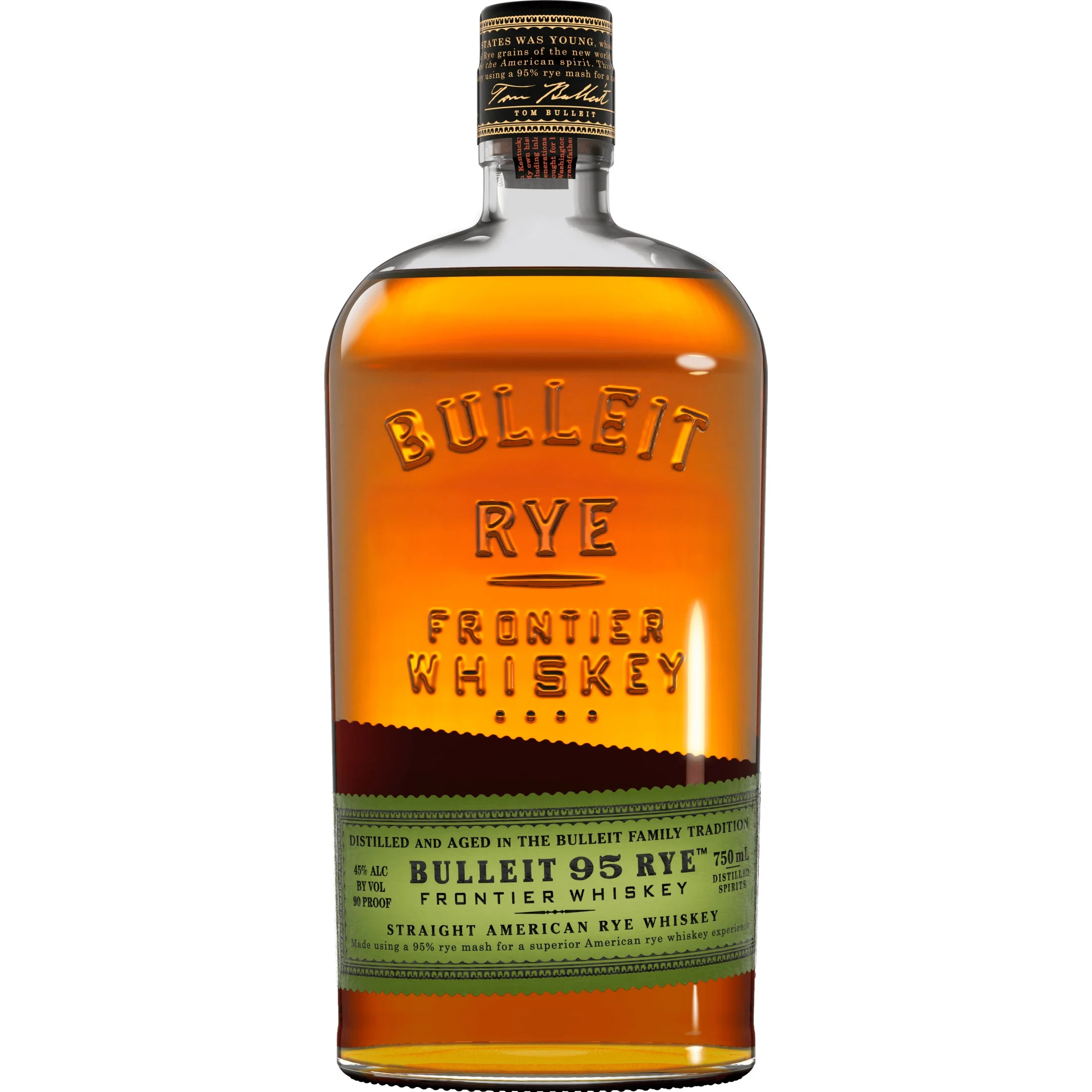 Bulleit 95 Rye Whiskey, 750 ml Bottle, 45% ABV | Walmart (US)