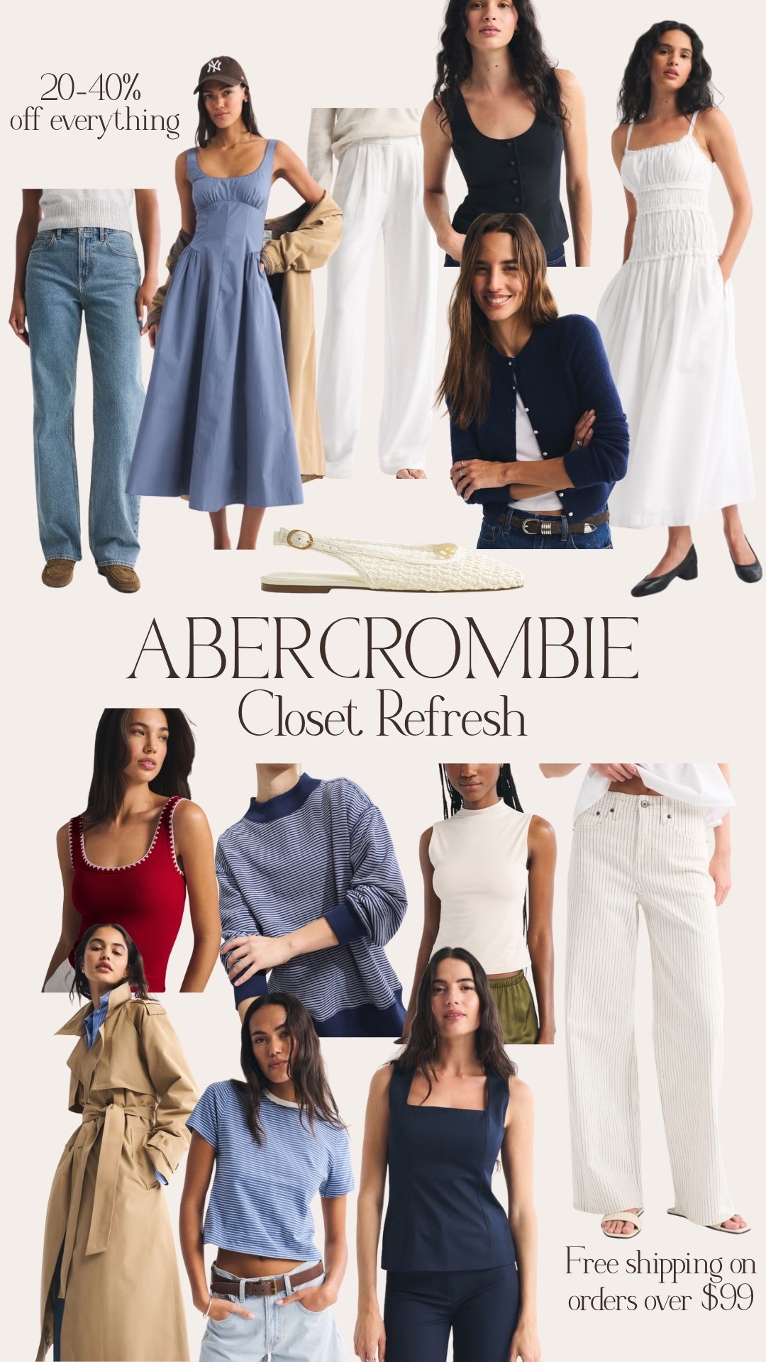 Closet refresh!!! Perfect sale for spring🌸 Abercrombie & Fitch basics for springg

#LTKSeasonal #LTKootd #LTKSaleAlert