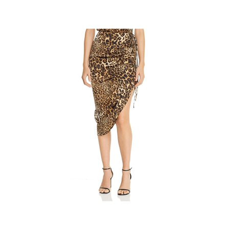 BB Dakota Womens Animal Print Ruched Skirt | Walmart (US)