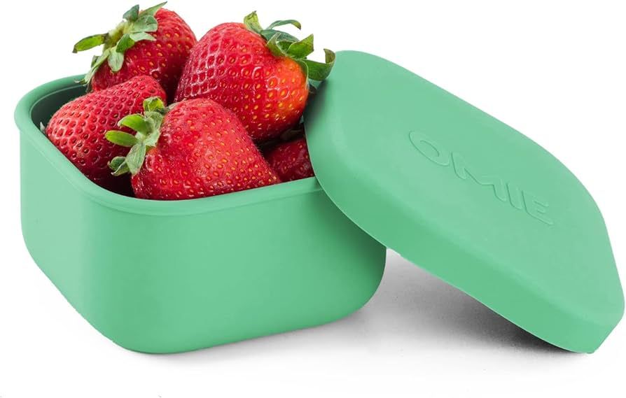 OmieBox Silicone Leakproof Snack Containers To Go, Food Storage Containers with Lid, School Lunch... | Amazon (US)