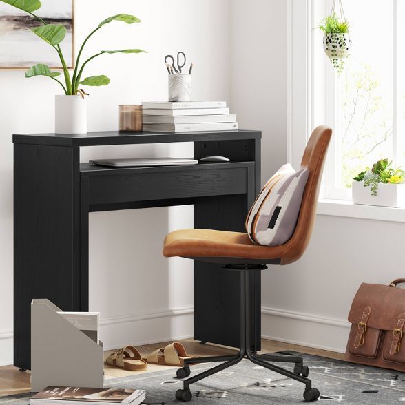 Small Space Pull Out Console Desk Black - Project 62™ | Target