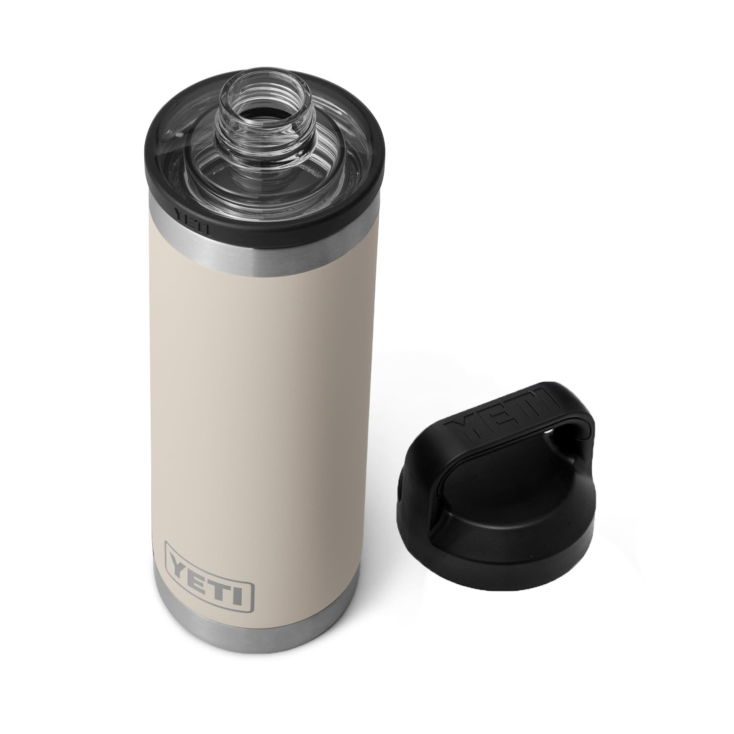 YETI Rambler 18 oz Bottle, Leakproof, Vacuum Insulated, Stainless Steel with Chug Cap, Cape Taupe | Amazon (US)