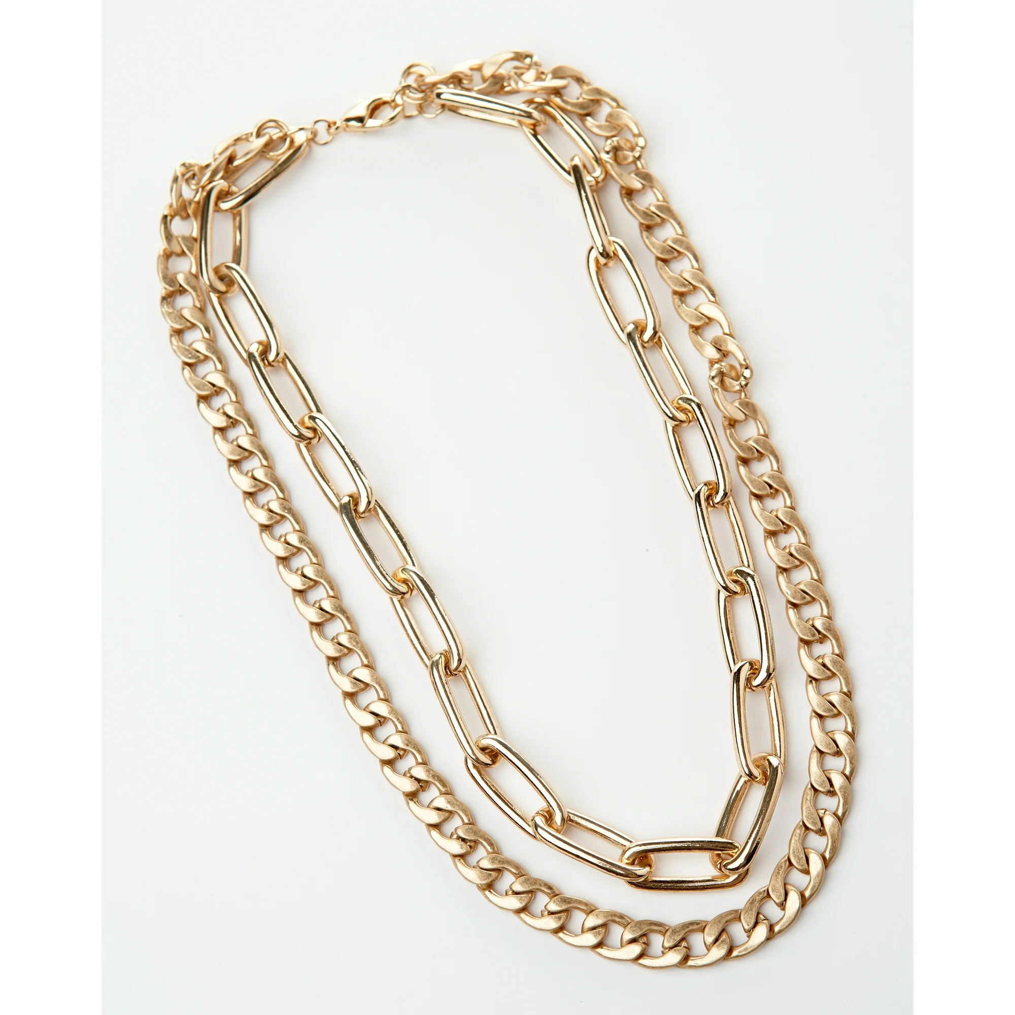 Gold Thick Chunky Chain Necklace | Walmart (US)