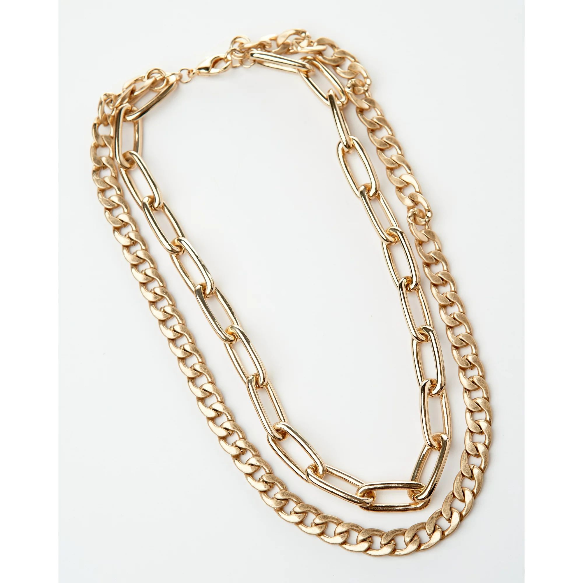Gold Thick Chunky Chain Necklace | Walmart (US)