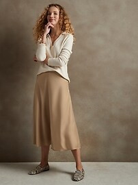 Satin Slip Skirt | Banana Republic Factory