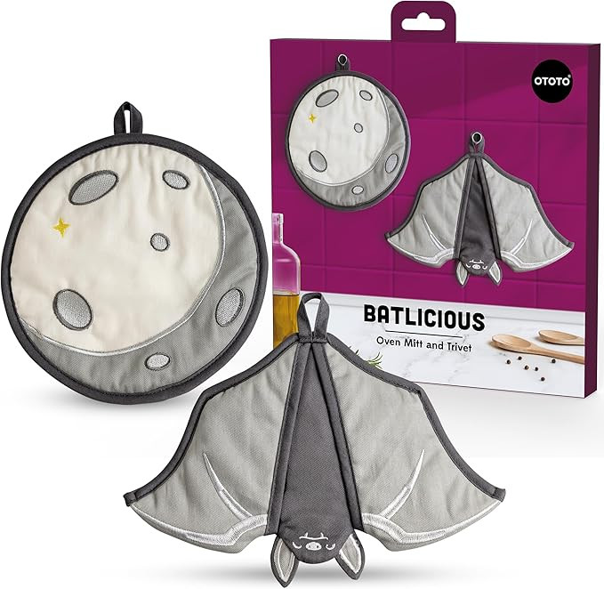 New - OTOTO Batlicious Oven Mitts and Pot Holders Sets - Heat Resistant Trivets for Hot Dishes, C... | Amazon (US)