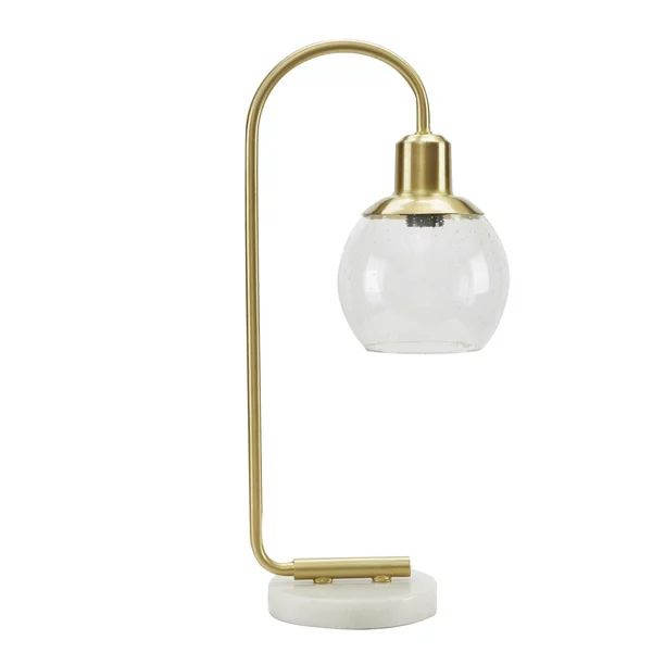 Better Homes & Gardens Real Marble Table Lamp, Brushed Brass Finish - Walmart.com | Walmart (US)