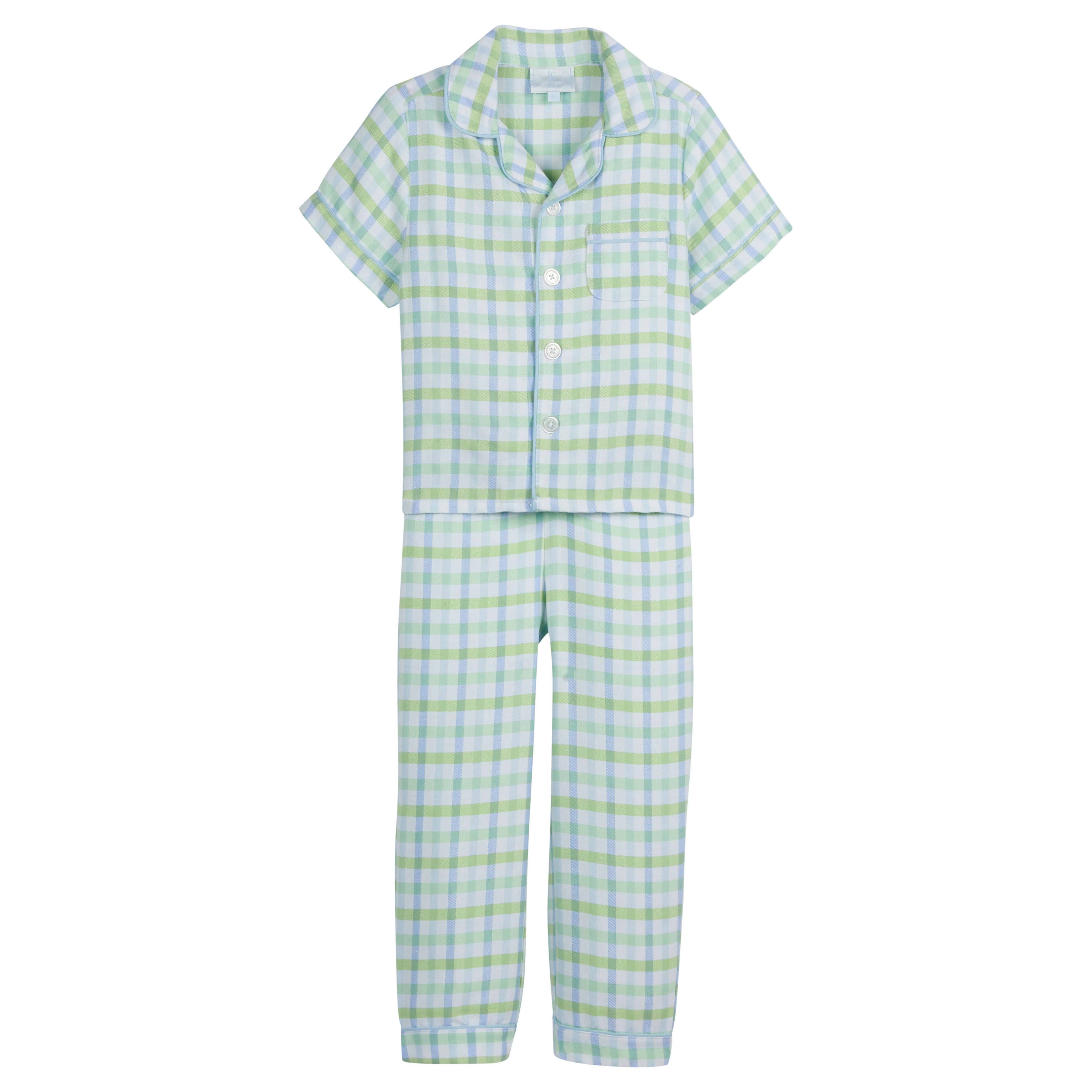 Wingate Pajama Set - Little Boy's Plaid Jammies | Little English