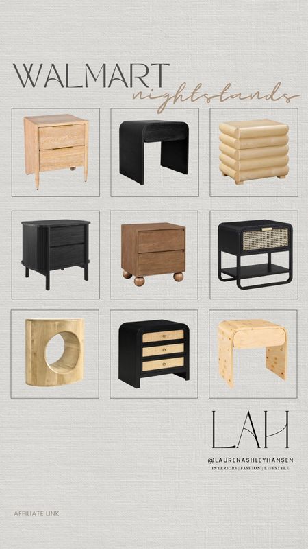 If you’re looking for an affordable nightstand option, I love all of these Walmart ones! Beautiful, modern, organic shapes and all under $400 too! 

#LTKHome #LTKStyleTip