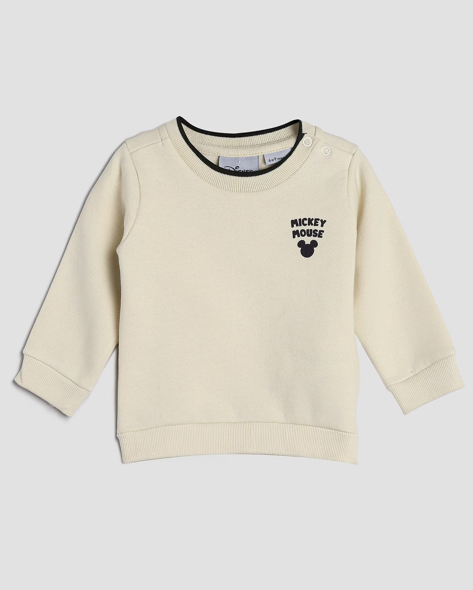 Blusa de moletom bebê Mickey Mouse bege | Disney | Riachuelo (BR)