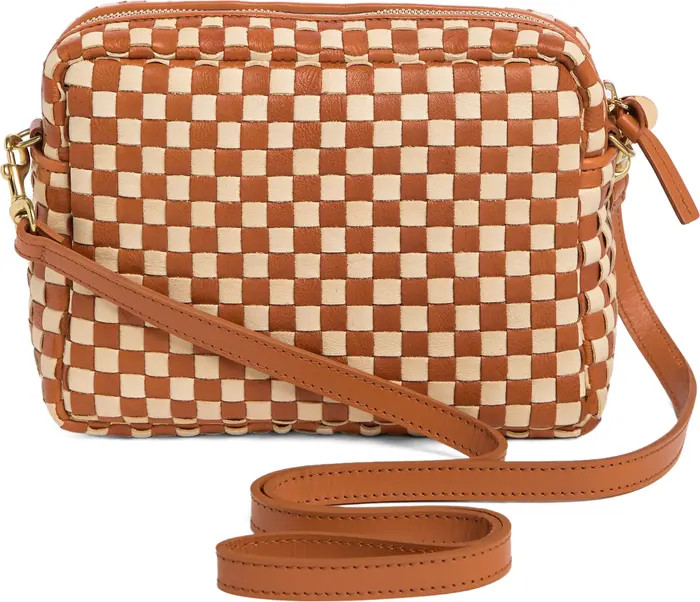 Clare V. Midi Sac Woven Leather Crossbody Bag | Nordstrom | Nordstrom