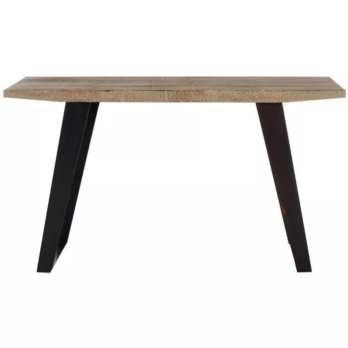 Waldo Console Table - Natural &#38; Black - Safavieh | Target