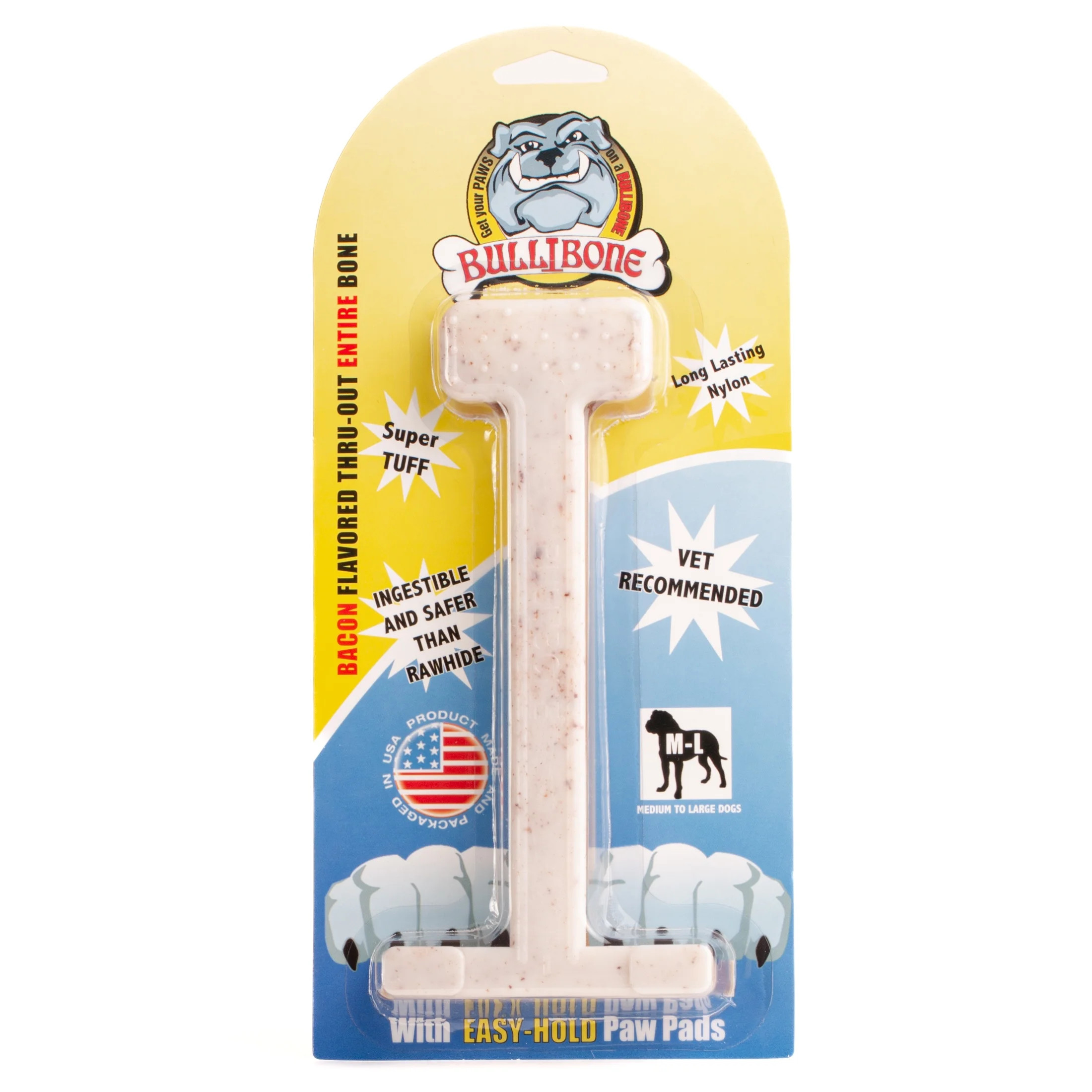 Bullibone Large Bacon Flavored Oral Care Dog Chew Toy | Walmart (US)